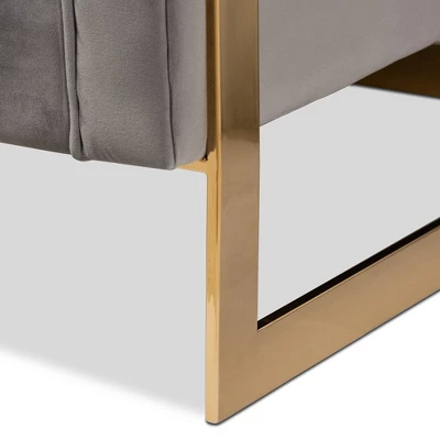 Ambra Velvet Sofa - Baxton Studio - Image 6