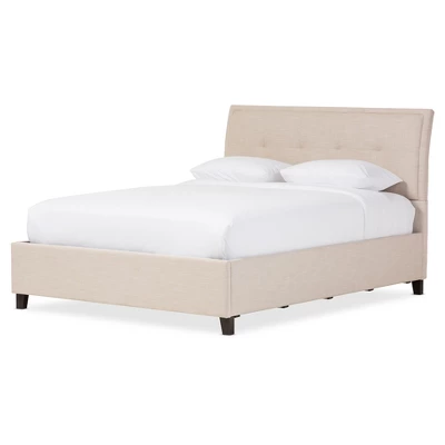 Queen Lea Modern And Contemporary Mix - Linen Storage Platform Bed - Baxton Studio - Image 9