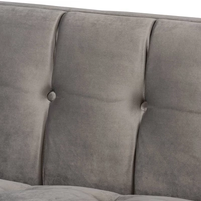 Ambra Velvet Sofa - Baxton Studio - Image 4