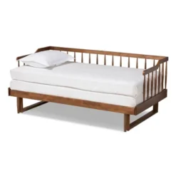 Twin To King Muriel Expandable Spindle Daybed - Baxton Studio