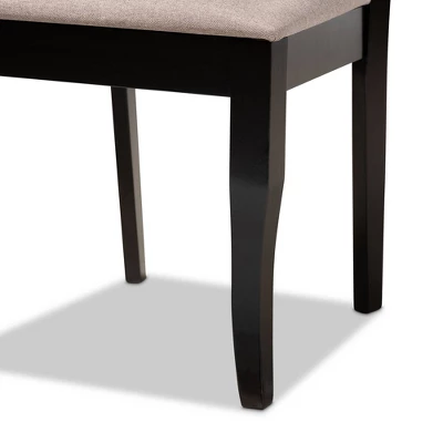 7pc Mael Dining Set Dark Brown/Espresso - Baxton Studio - Image 4