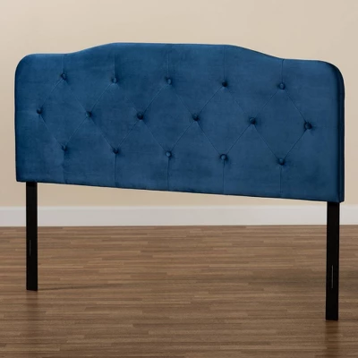 Gregory Velvet Fabric Upholstered Headboard - Baxton Studio - Image 4
