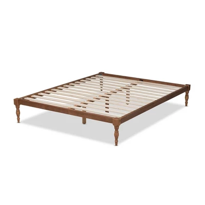 Iseline Finished Wood Platform Bed Frame - Baxton Studio - Image 6