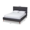 Erlend Platform Bed - Baxton Studio