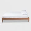 Laure French Bohemian Wood Platform Bed Frame - Baxton Studio