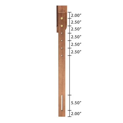 Twin Iden Fabric Upholstered Wood Headboard Dark Gray/Walnut Brown - Baxton Studio - Image 6