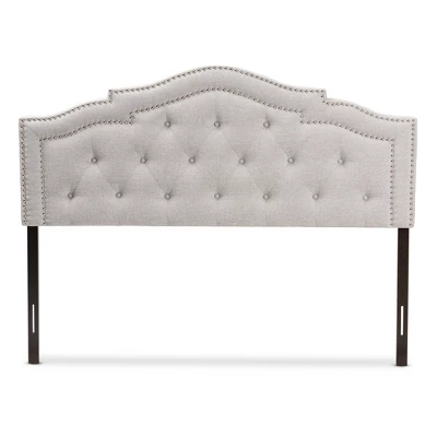 Queen Edith Modern And Contemporary Fabric Headboard Beige - Baxton Studio