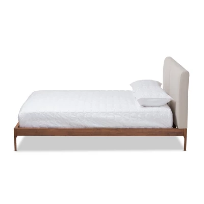 Aveneil Walnut Finished Platform Bed - Baxton Studio - Image 2