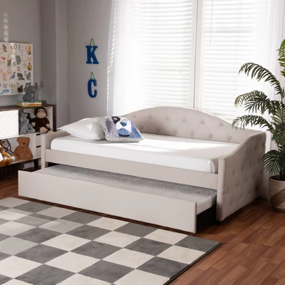 Becker Transitional Daybed With Trundle - Baxton Studio - Image 8