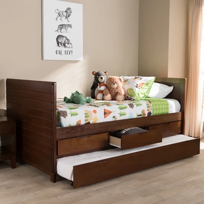 Twin Linna Modern And Contemporary Daybed With Trundle - Baxton Studio - Image 8