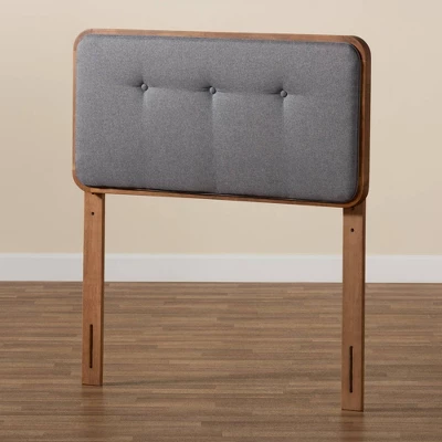 Twin Palina Upholstered And Wood Headboard - Baxton Studio - Image 3