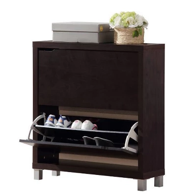 Simms Modern Shoe Cabinet - Baxton Studio - Image 2