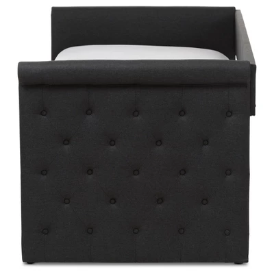 Twin Alena Modern And Contemporary Fabric Daybed With Trundle - Baxton Studio - Image 2