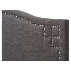 Aubrey Modern And Contemporary Fabric Upholstered Headboard - Baxton Studio