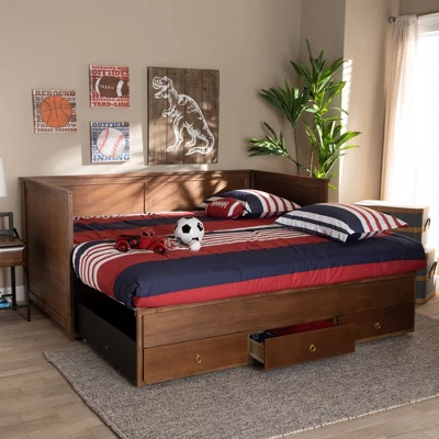 Twin To King Thomas Expandable Daybed With Storage Drawers - Baxton Studio - Image 10