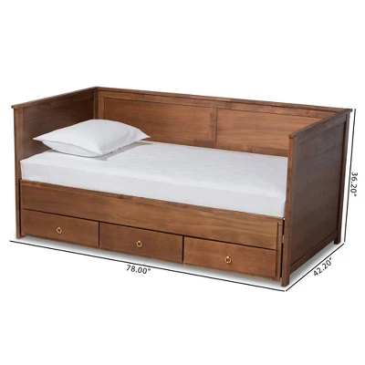 Twin To King Thomas Expandable Daybed With Storage Drawers - Baxton Studio - Image 12