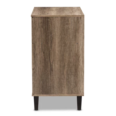 Baxton Studio Wales Modern And Contemporary Oak Wood Finish 3 Drawer Chest Light Brown - Image 3
