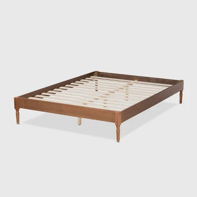 Colette French Bohemian Wood Platform Bed Frame - Baxton Studio - Image 2