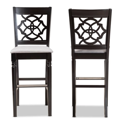 Set Of 2 Alexandra Barstool - Baxton Studio