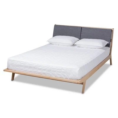 Emile Fabric Upholstered Platform Bed - Baxton Studio - Image 8