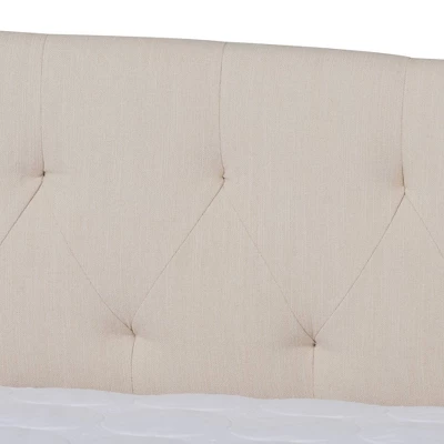 Delora Upholstered Daybed With Trundle Beige - Baxton Studio - Image 5
