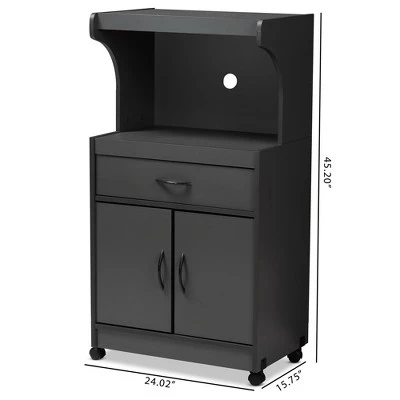 Tannis Finished Kitchen Cabinet - Baxton Studio - Image 7