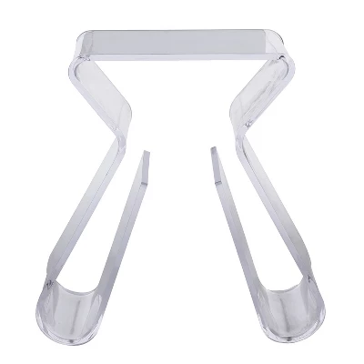 Acrylic End Table With Magazine Rack - Baxton Studio