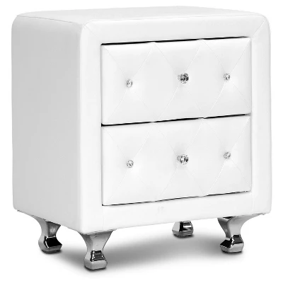 Stella Crystal Modern Nightstand - Baxton Studio - Image 5
