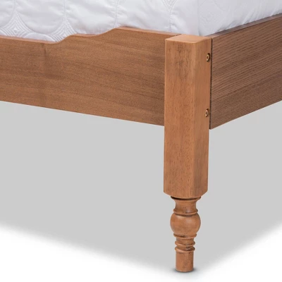 Danielle Wood Platform Storage Bed With Built-In Shelves Ash Walnut - Baxton Studio - Image 4