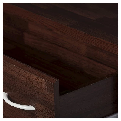 Mayson Modern And Contemporary Wood 4 Drawer Storage Chest Oak Brown Finish - Baxton Studio - Image 4