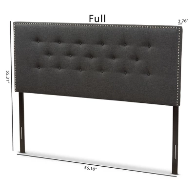 Windsor Modern And Contemporary Fabric Headboard - Baxton Studio - Image 5