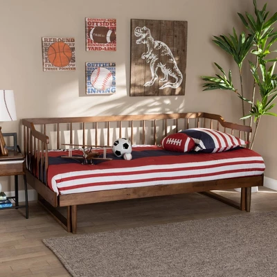 Twin To King Muriel Expandable Spindle Daybed - Baxton Studio - Image 7