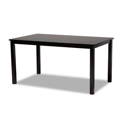 7pc Salem Fabric Upholstered And Wood Dining Set - Baxton Studio - Image 2