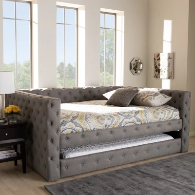 Anabella Daybed With Trundle - Baxton Studio - Image 8