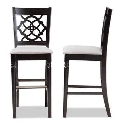 Set Of 2 Alexandra Barstool - Baxton Studio - Image 2